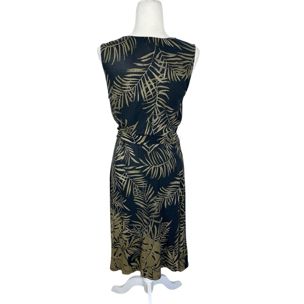 Tommy Bahama Modal Jersey Knit Faux Wrap Dress Sz M Tropical Vacation Travel - Picture 5 of 12